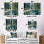 «Pine Trees Fraser River Calming Current», reproduction d'art sur toile, paysage vert, 2 pièces-2023519261-2023519463-2023519460