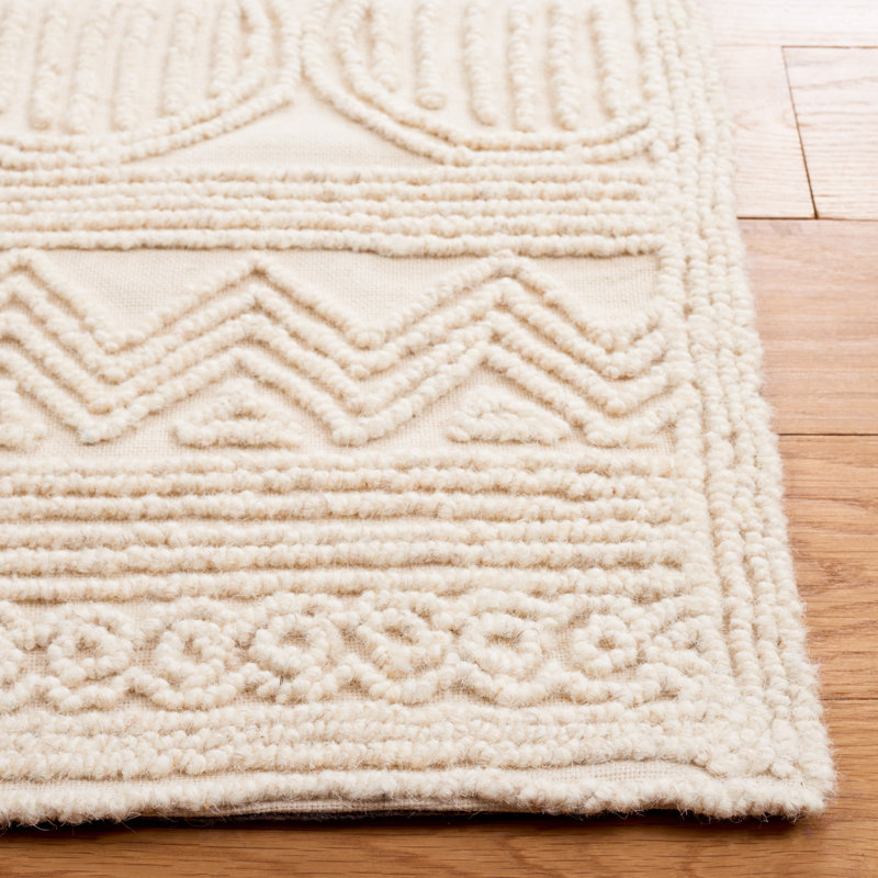 Southwell Hand Tufted Wool And Cotton With Latex Oriental Rug, Rectangle 3' x 5'