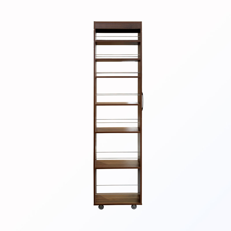 Armoire 7 côtés avec tablette ouverte, Walnut