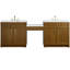 Bellshire 96" W Dual Vanity Set with 24" Make-Up Counter-1170179843-1170179865-1170179847