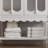 Bathroom Linen Cabinet With Begonia-Style Tempered Glass Doors And Rubber Solid Wood Legs