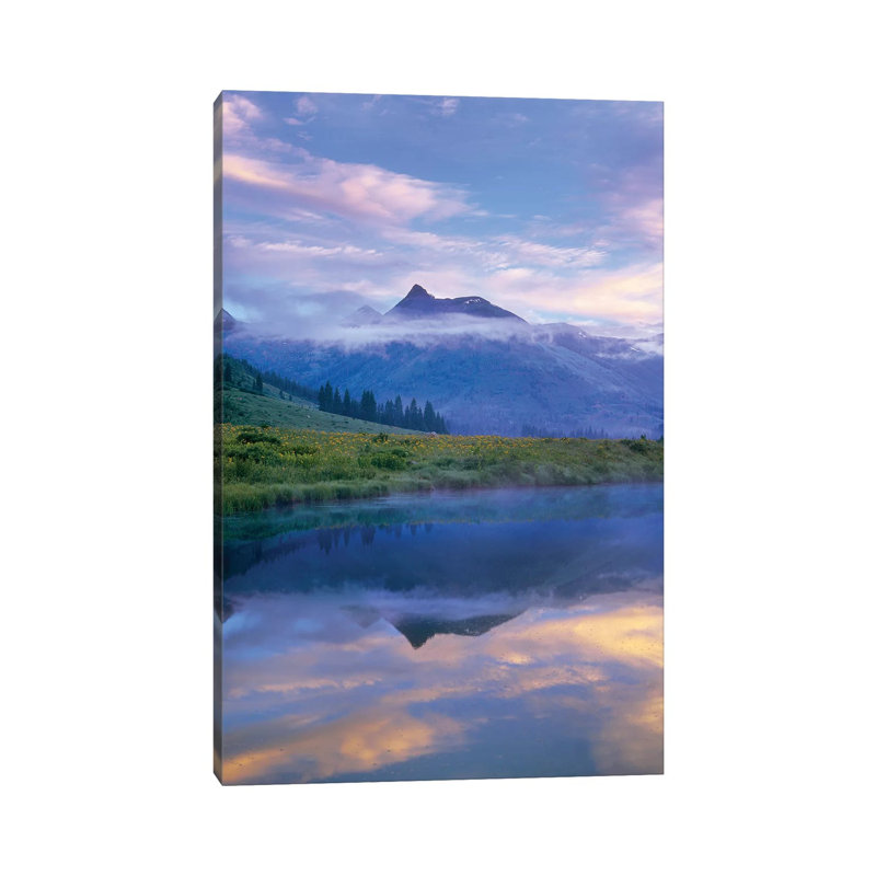 Ruby Range Reflected in the Slate River, Colorado 1 Piece Wrapped Canvas Wall Art, 20.32 cm H x 30.48 cm W