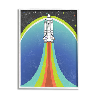 Fusée de fusée qui décolle de l'espace extra-large, cadre photo, impression sur panneau de fibres à densité moyenne