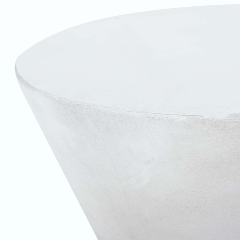 Table d'appoint d'extérieur en béton léger