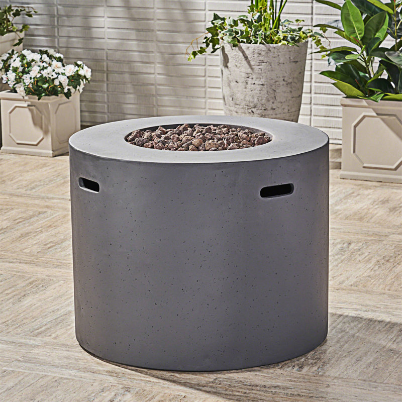 31" ROUND MGO FIRE PIT- 40 000 BTU, Dark Grey
