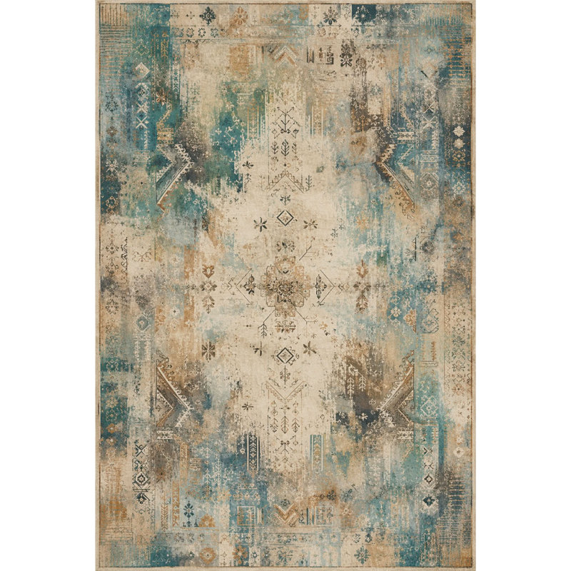 Tapis de couloir Vintage, Rectangle 4' x 5'