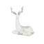 Décoration de table cerf avec embellissement en métal, ensemble de 2