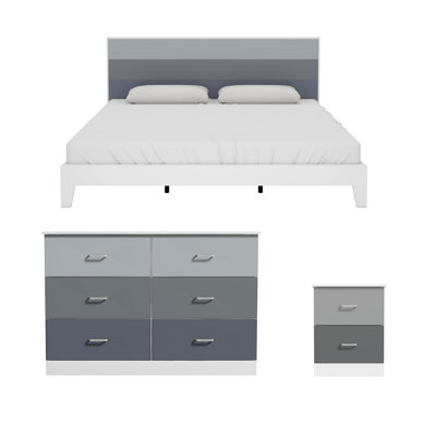 Hodson 3 Piece Modern Coordinated Bedroom Set