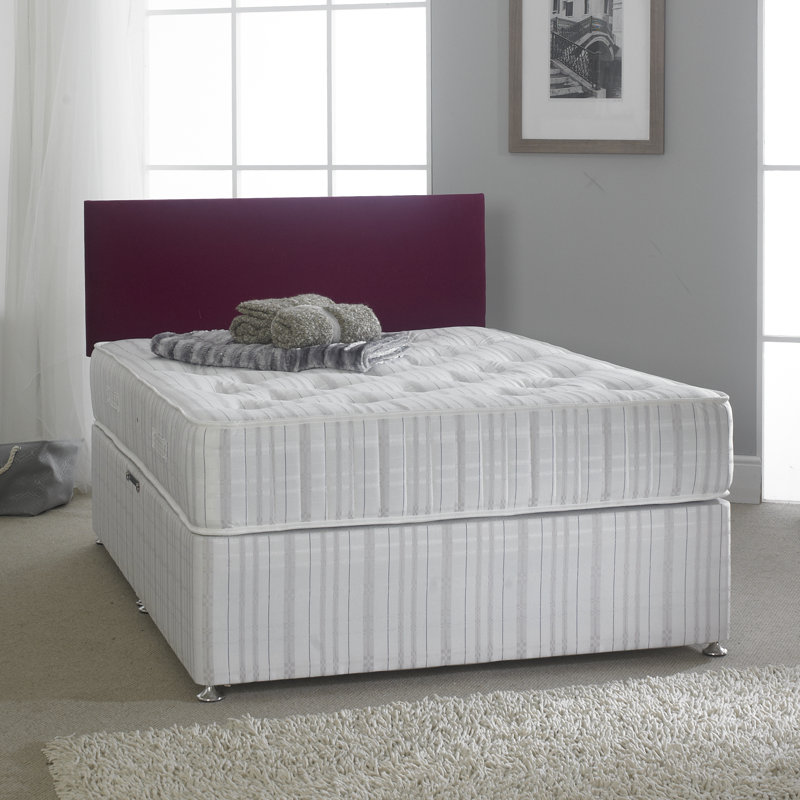 Ruby Upholstered Bed with Mattress, 4 Drawers, Super King (6')