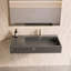 Ensemble de lavabo de salle de bain mural moderne à surface solide avec miroir à DEL 36 "Juniper-82217665