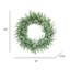 Couronne d'eucalyptus givré artificiel-689875724
