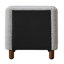 Mobilier de chambre à coucher classique à deux tiroirs gris avec deux tiroirs