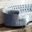 Canapé en velours bleu l 102,36 po