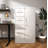 Metal Storage Vertical Filing Cabinet with Lock, Steel File Locker with 4 Drawers and 1 door for School, Living Room, Bedroom, Office (White)
