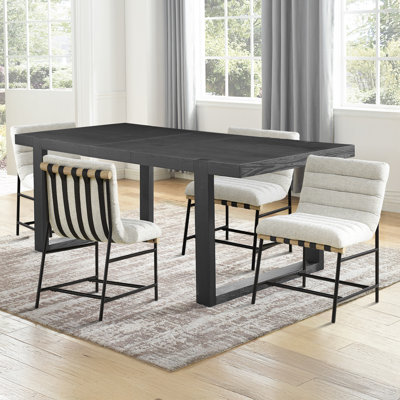 Ensemble de salle à manger avec chaises rembourrées Donny