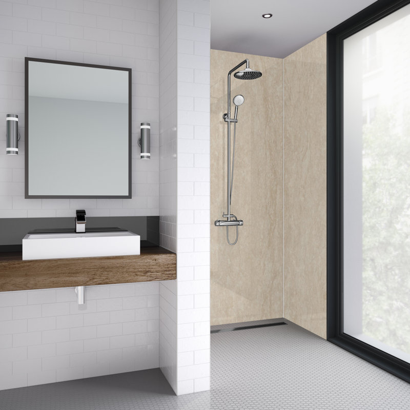 60mm 59mm W x 242mm H Decorative Wall Panel with Glass