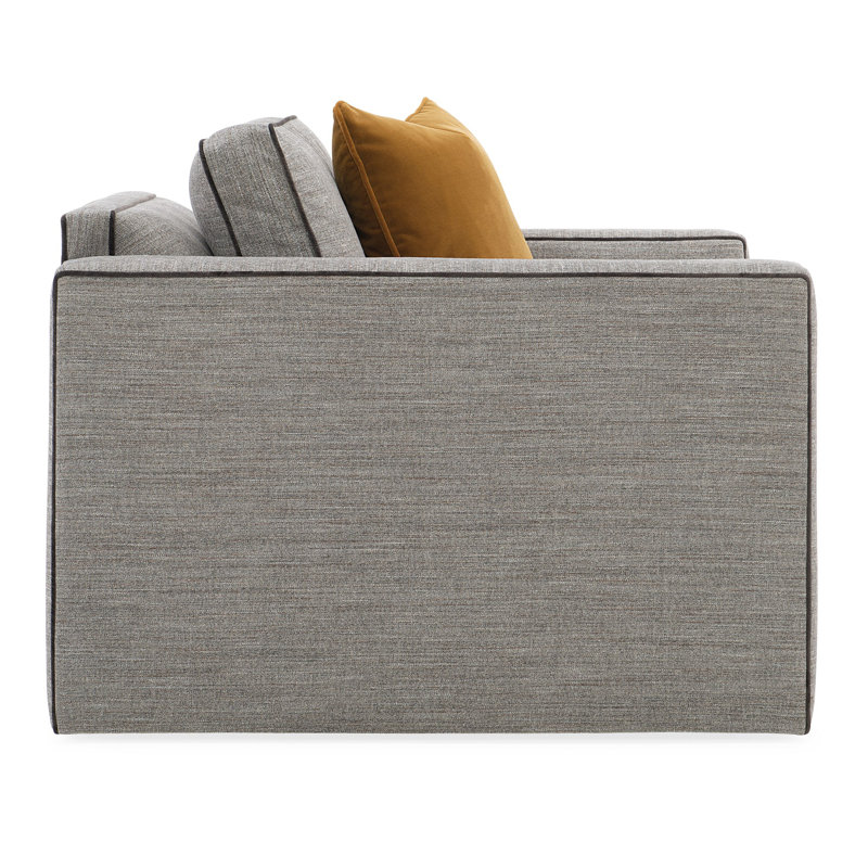 Armchair, Light Gray Polyester Blend