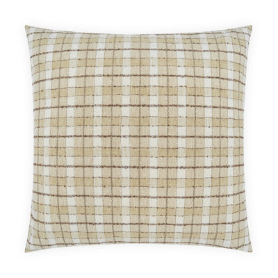 Wickerwork Plaid Throw Pillow