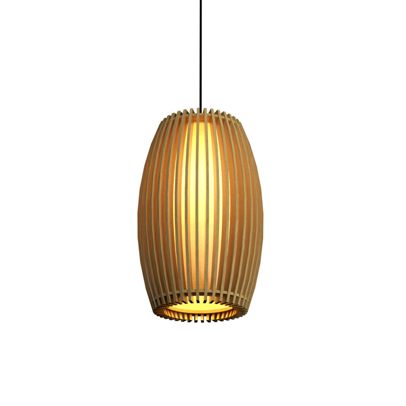 Stecche Di Legno 1 - Light Pendant, 11.81" H x 7.87" W x 7.87" D, Organic Gold