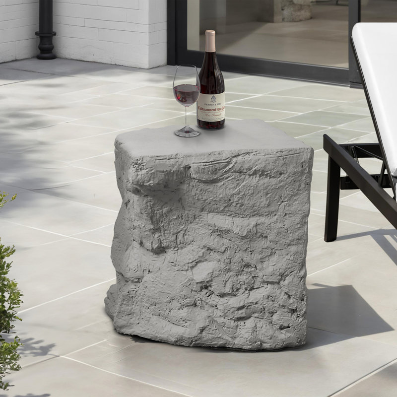 Modern Accent End Table, Grey