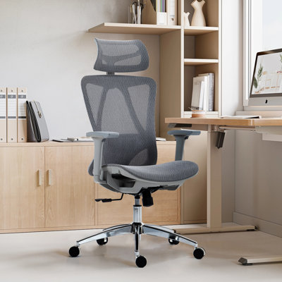 Chaise de bureau en filet à haut dossier