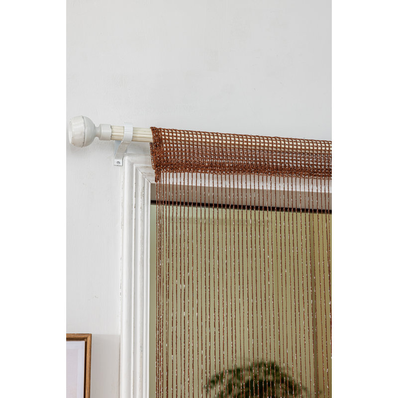 2pcs 39 X 78 Inch Door String Curtain Wall Panel Fringe Window Decorative String Curtain, Coffee