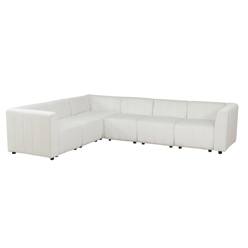 Canapé modulaire modulaire réversible 120 po en microfibre 120 pièces