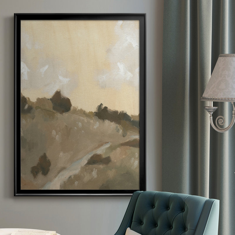 «Hillside Walking Path IV», toile encadrée de qualité supérieure - prête à être accrochée, H 24,5 po x l 18,5 po x P 1 po