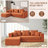 106" Sleeper Sofa,  2 In 1 Pull Out Couch Bed  ,Convertible Sofa Bed-  L-Shaped Sectional Couch For Living Room-947870352
