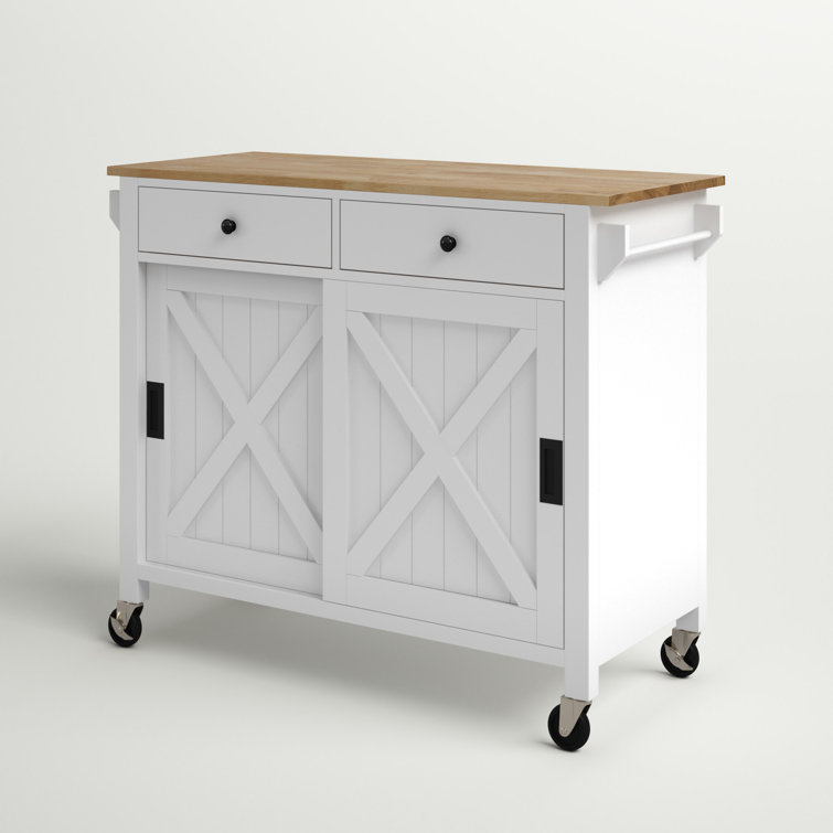 Frobisher Solid Wood Kitchen Island