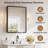 Recessed or Surface Medicine Cabinet with Mirror Easy Assembly Aluminum Framed Tempered Glass-1828325532-1826453241