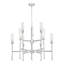 Lustre 9 lumières en nickel brossé Granton-123223046