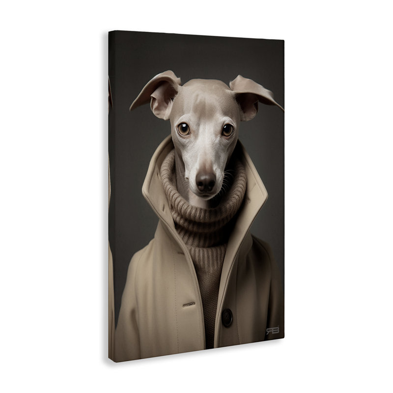 Art mural chic sur toile Greyhound par Roozbeh Bahramali, H 36 po x l 24 po