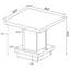 Ensemble de tables basses 3 pièces Cappuccino