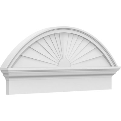 Fronton de combinaison en PVC de qualité architecturale à arche segmentée