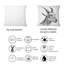 Portrait monochrome d'une chèvre - Coussin décoratif à imprimé traditionnel-797279229