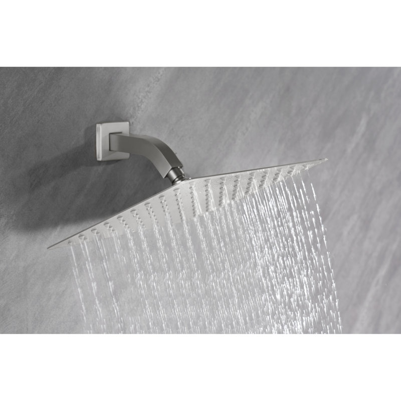 Ultra-Thin 304 Stainless Steel Waterfall Shower Head - High Rain With Self Nozzles, Full Body Shelter, Effortless To Install, Outstanding Showerhead Coverage, Simple Installation Procedure, Superb