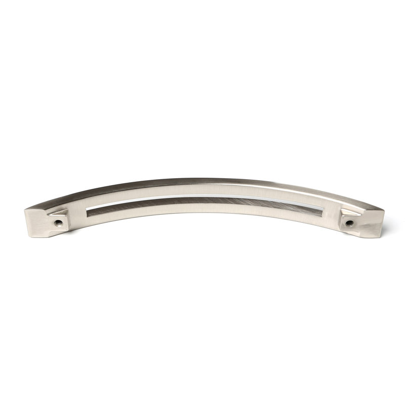 Split Top Arch Pull, Polished Brass, 6"