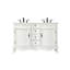 Meuble-lavabo double 54 po blanc antique-137891536