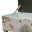 Cotton Upholstered Storage Bench