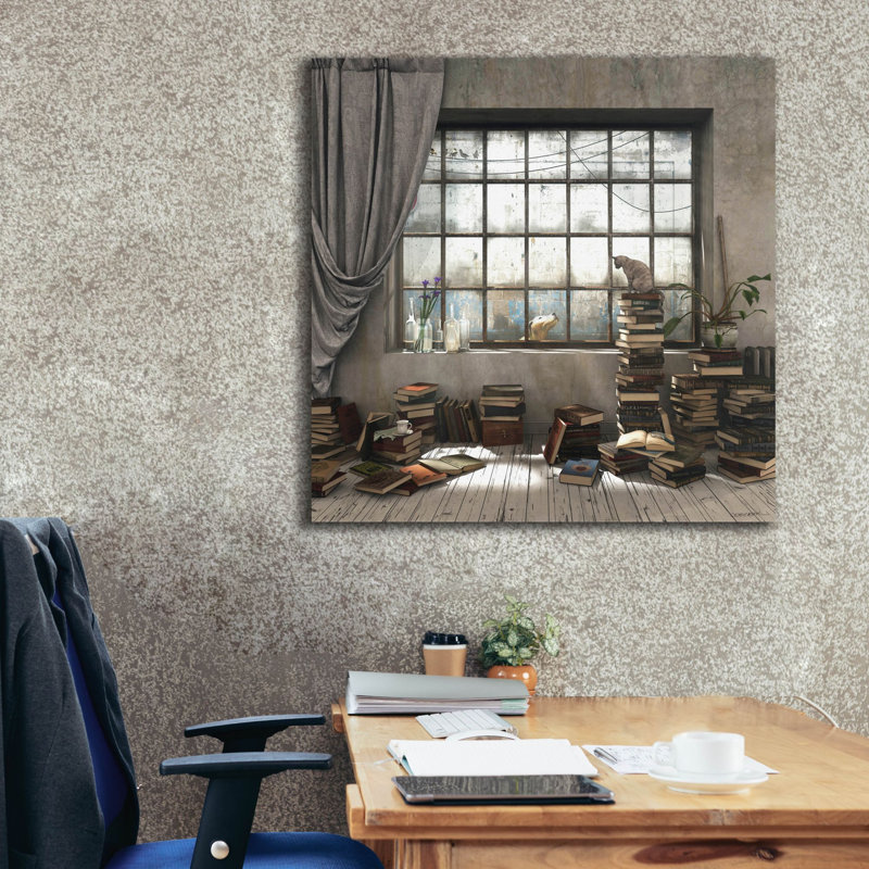 «Introvert» par Cynthia Decker, art mural sur toile, 12 po x 12 po, H 37 po x l 37 po x P 1,5 po