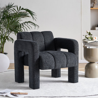 Chaise d'appoint pratique et large rembourrée