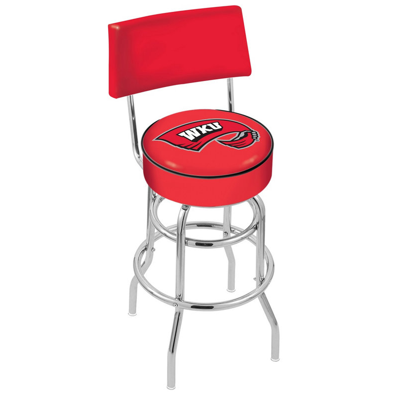 NCAA 30" Swivel Bar Stool, Western Kentucky University