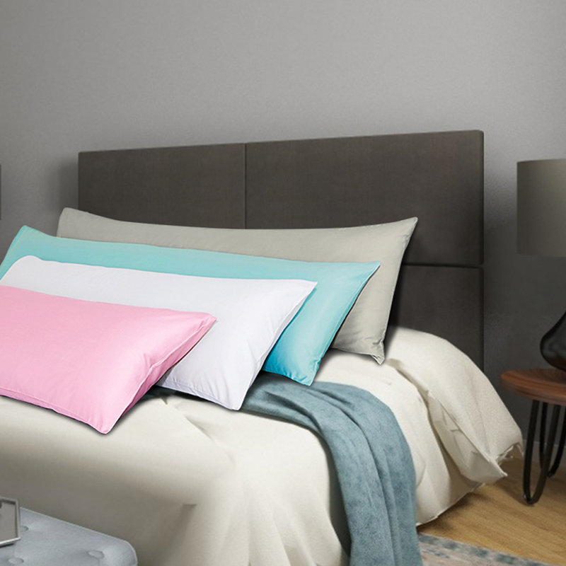 Luxe Microfiber Cover Body Pillow, Aqua