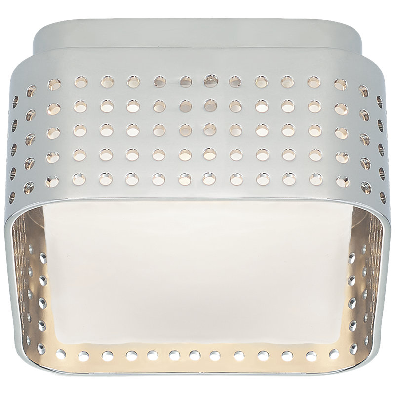 Kelly Wearstler Precision 4.5" Solitaire Flush Mount, Polished Nickel