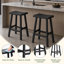 Tabouret de bar et de comptoir ergonomique en résine 24,05 "H (ensemble de 2)