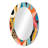 Retro Abstract Drops XIII - Modern Oval Wall Mirror-1612133174
