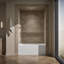 Underscore 60" x 32" Rectangular Alcove Soaking Bathtub with Integral Apron-876101903
