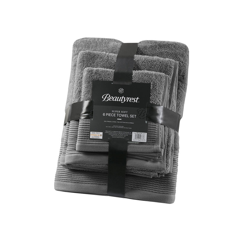Serviette de bain, Gris anthracite