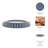 Coastal Resin & Wood Decorative Trays - Blue Striped Design - 16" 14" & 12" Round Nesting Display - Home & Office Decor Set of 3